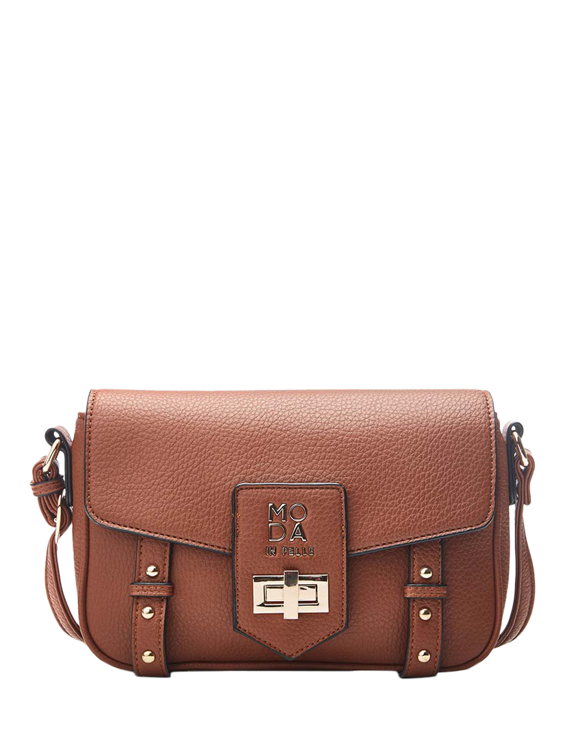 Brown-beige color bodybag / crossbody bag with bow discount