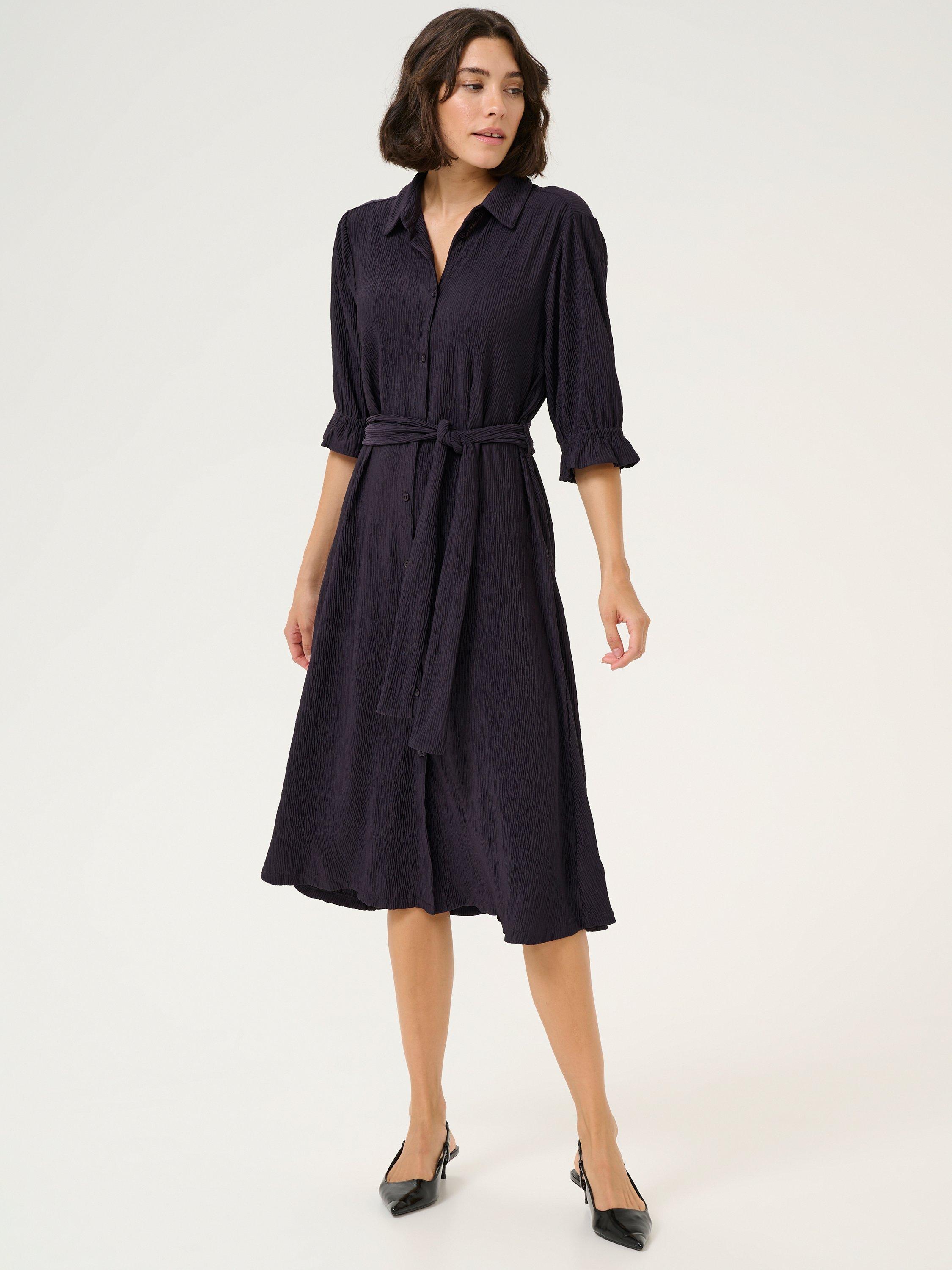 KAFFE Iben Midi Shirt Dress, Dawn Purple