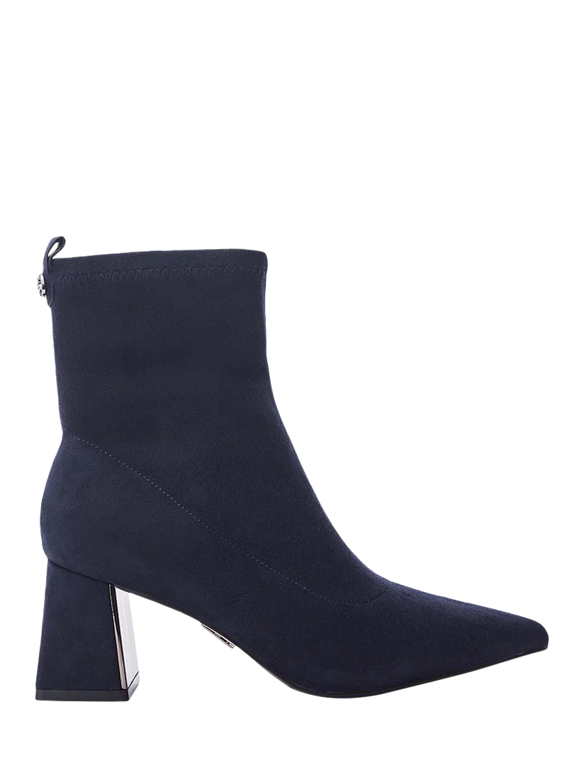 Navy block heel ankle boots online