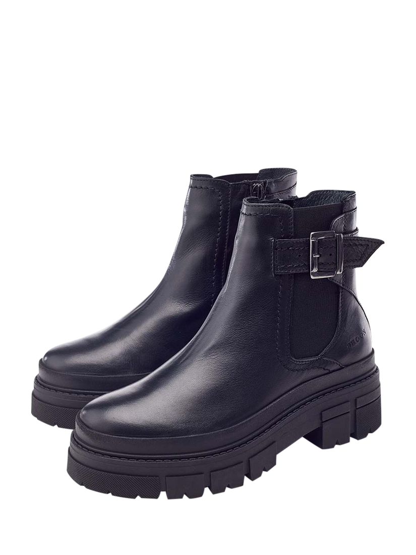 Product image 2 of 4, which shows Moda in Pelle Shoon Oller Leather Chelsea Boots, Black, 7