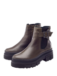 Moda in Pelle Shoon Oller Leather Chelsea Boots, Olive