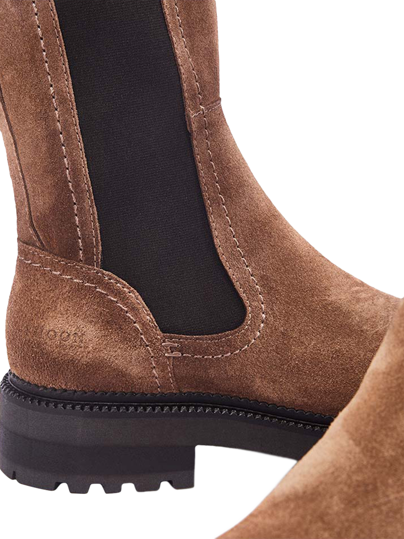 Product image 4 of 4, which shows Moda in Pelle Olmeto Suede Chelsea Boots, Tan, 3