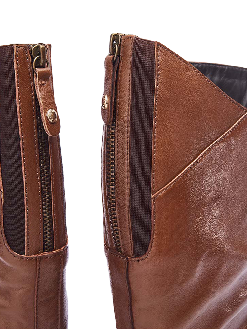 Product image 4 of 4, which shows Moda in Pelle Soleene Leather Over the Knee Boots, Tan, 3