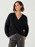 HUSH Betty Fluffy Cross Front Jumper