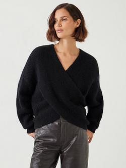 HUSH Betty Wool Blend Jumper, Black
