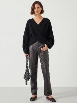 HUSH Betty Wool Blend Jumper - view 2, Black