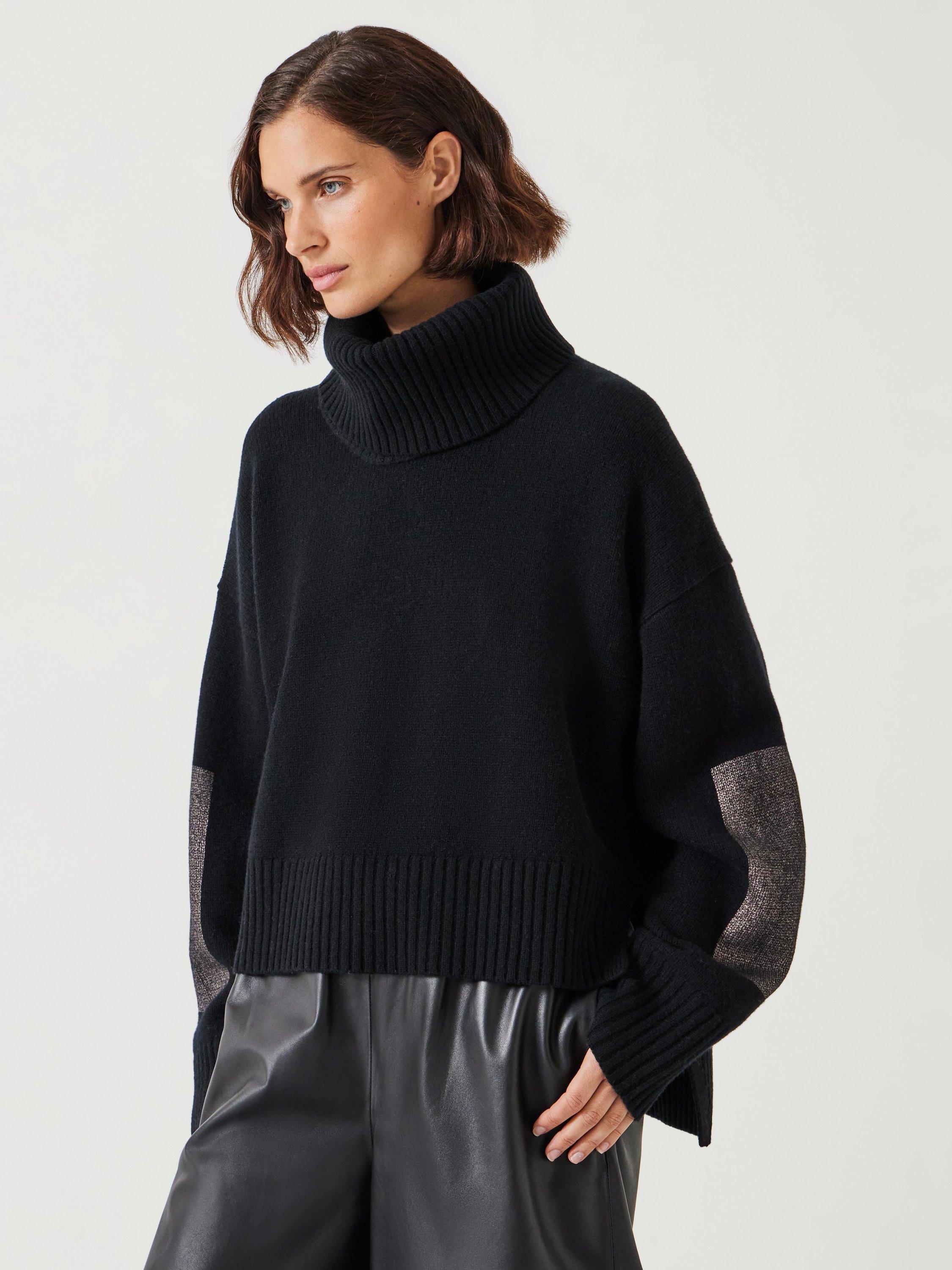 HUSH Livvy Detachable Roll Neck Pure Merino Wool Jumper