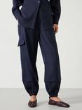 HUSH Ava Wool Blend Cargo Trousers