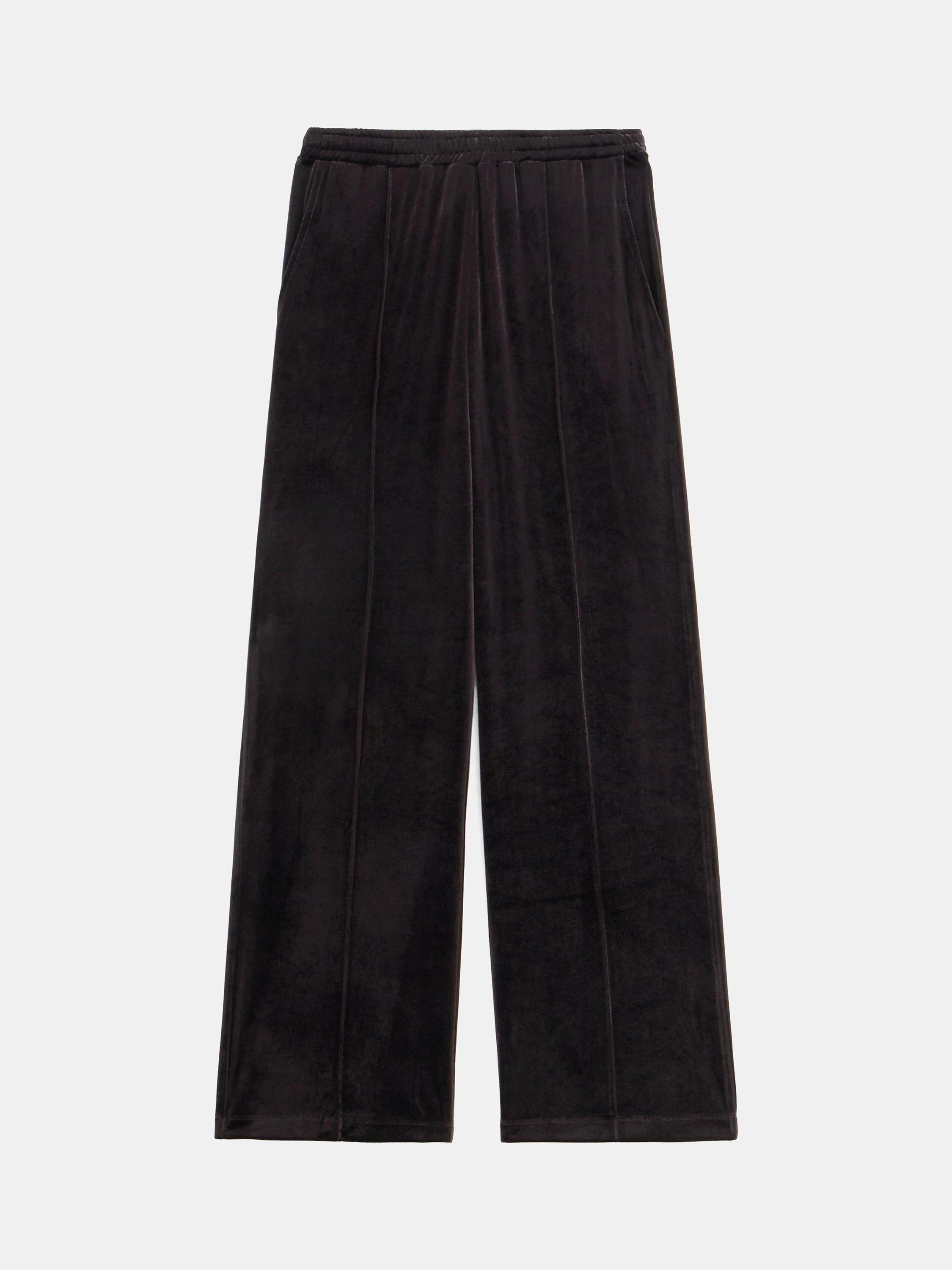 Product image 4 of 6, which shows HUSH Harrison Velvet Joggers, Raisin Brown, S