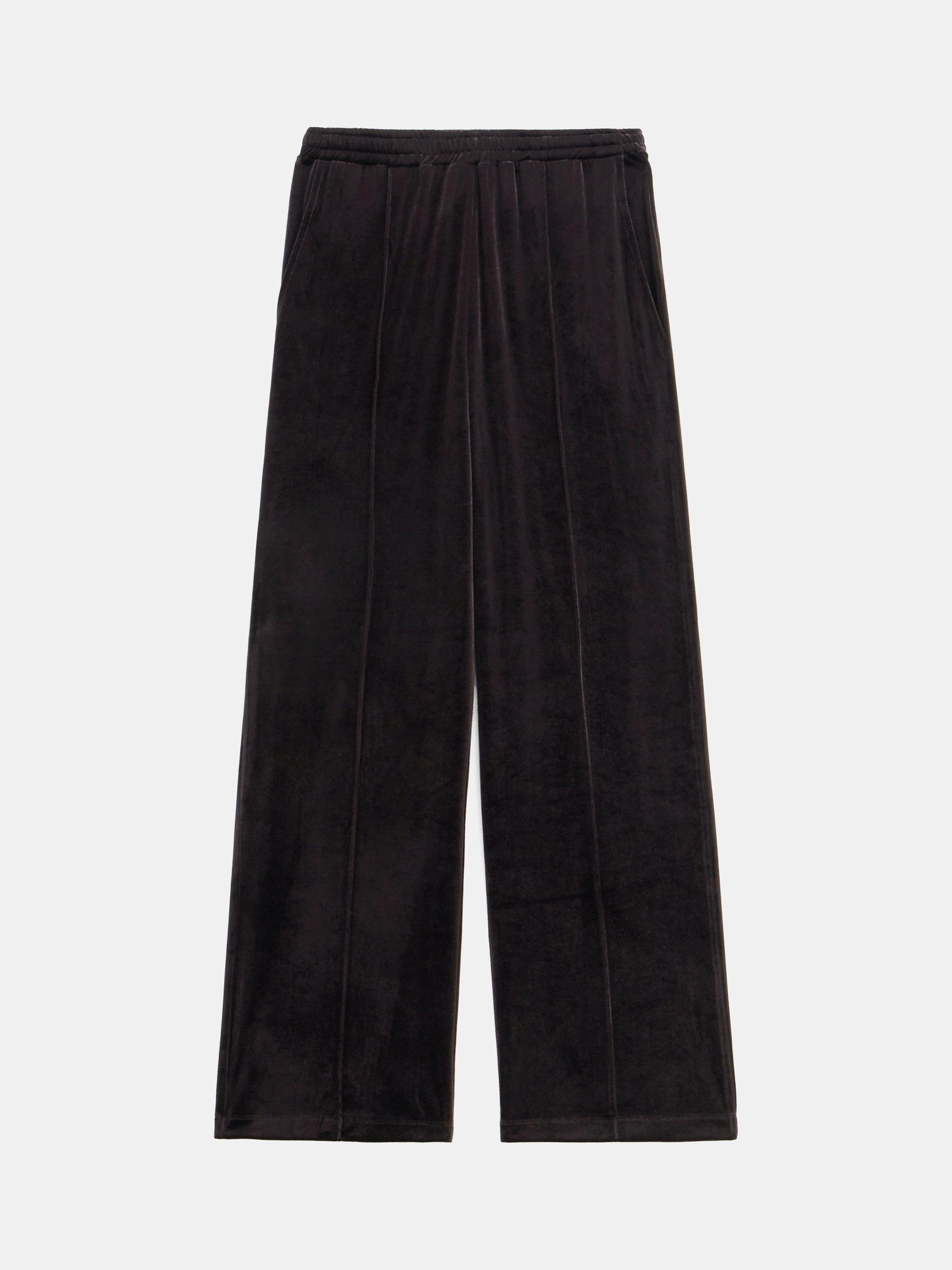 Product image 6 of 6, which shows HUSH Harrison Velvet Joggers, Raisin Brown, S