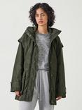 HUSH Caden Utility Jacket, Dark Khaki Green