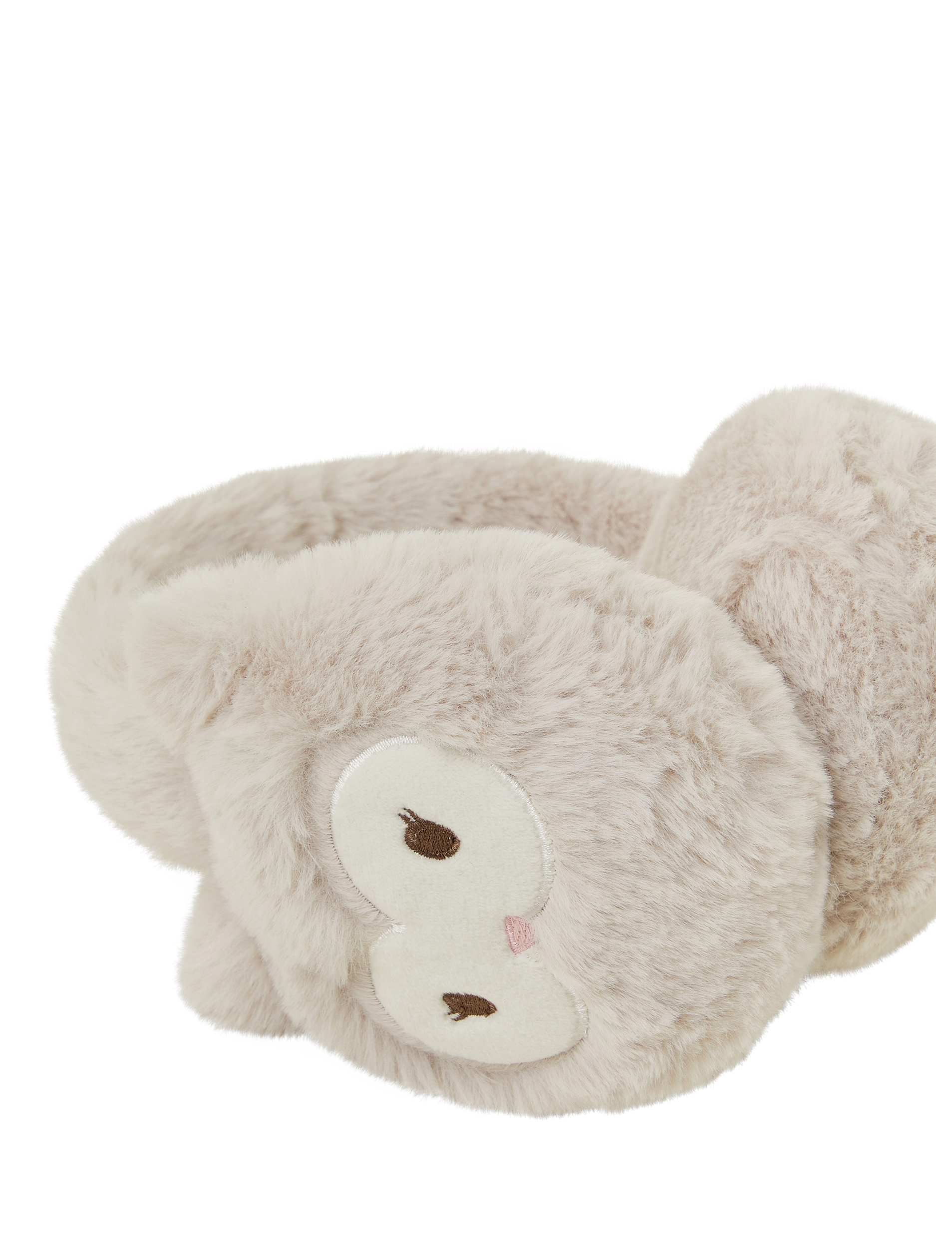 Product image 2 of 2, which shows Angels by Accessorize Kids' Owl Earmuff, Natural