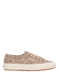 Superga 2750 Cotu Jaguar Print Canvas Trainers, Brown/Beige