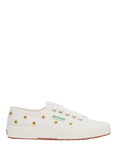 Superga 2750 Cotu Sunflower Print Canvas Trainers, White/Multi
