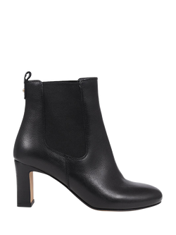 Jones Bootmaker Kalista Leather Heeled Ankle Boots, Black