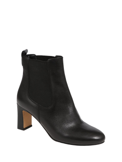 Jones Bootmaker Kalista Leather Heeled Ankle Boots - view 2, Black