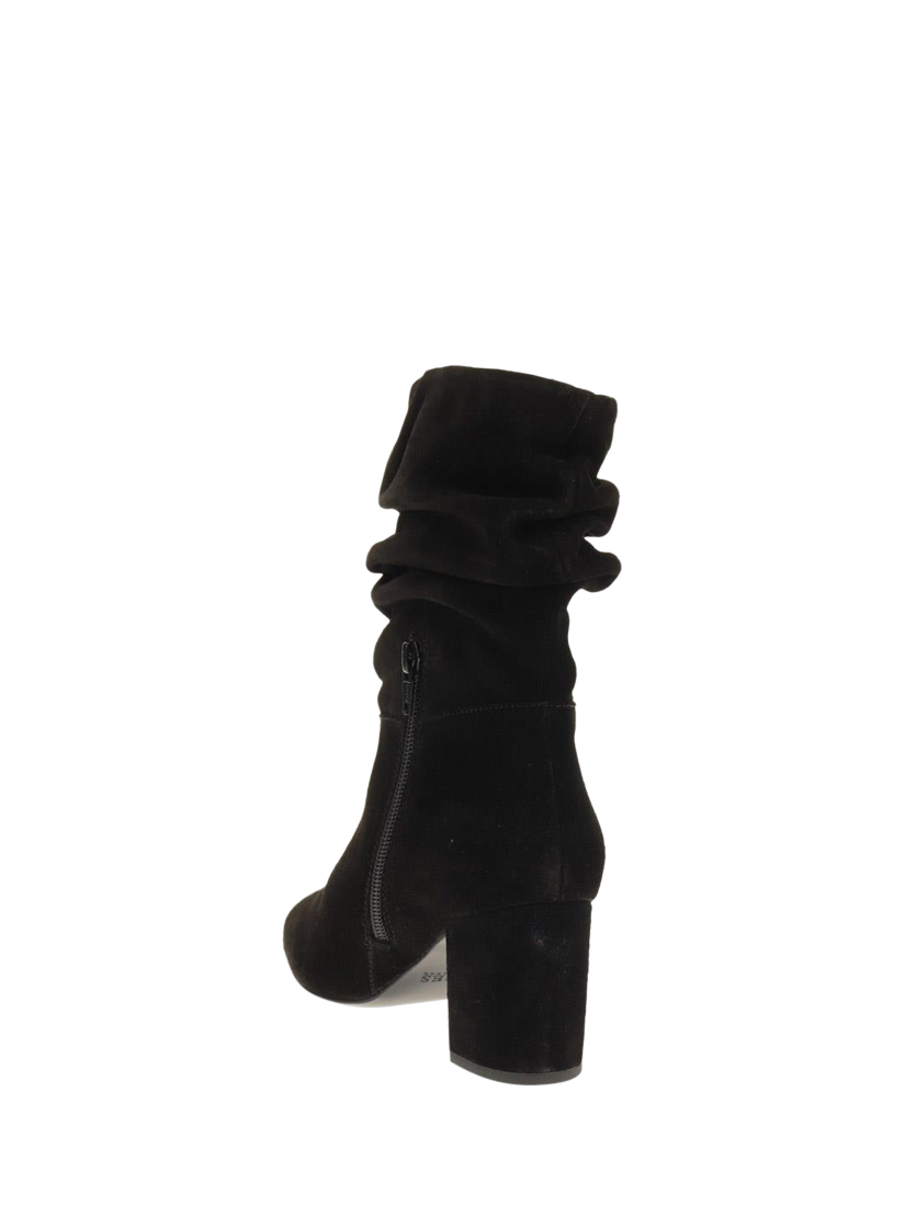 Product image 3 of 5, which shows Jones Bootmaker Karelle Suede Slouchy Calf Boots, Black, 3