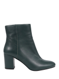 Jones Bootmaker Neptune 3 Leather Heeled Ankle Boots, Bottle Green