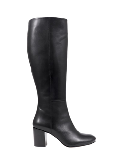 Jones Bootmaker Neptune Large Width Calf Fit Long Leather Boots, Black