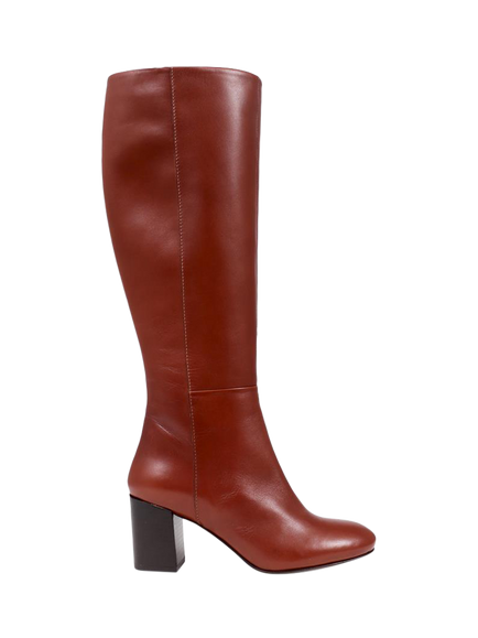 Jones Bootmaker Neptune Medium Width Calf Fit Long Leather Boots, Tan