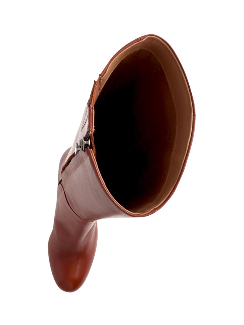 Product image 4 of 5, which shows Jones Bootmaker Neptune Medium Width Calf Fit Long Leather Boots, Tan, 3