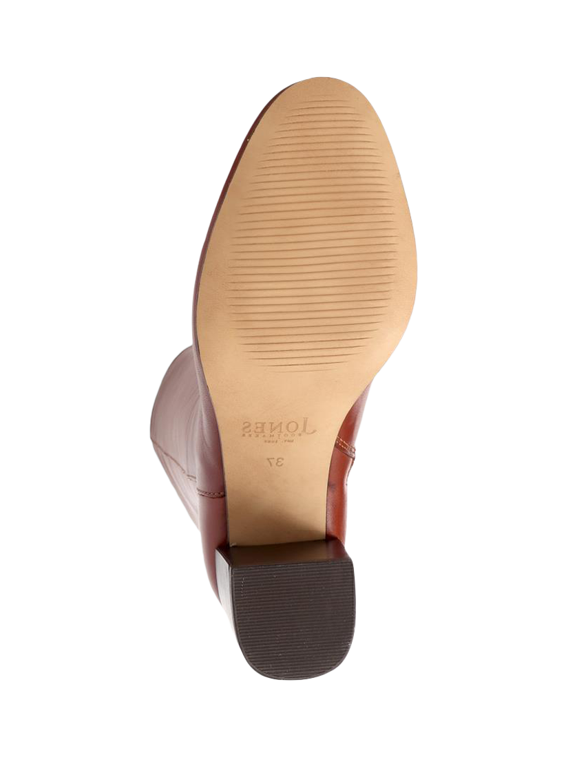 Product image 5 of 5, which shows Jones Bootmaker Neptune Medium Width Calf Fit Long Leather Boots, Tan, 3