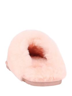 Jones Bootmaker Bella-Rose Sheepskin Mule Slippers - view 2, Light Pink