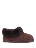 Jones Bootmaker Fabiola Sheepskin Faux Fur Lined Slippers, Chocolate