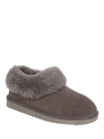 Jones Bootmaker Fabiola Sheepskin Faux Fur Lined Slippers, Grey