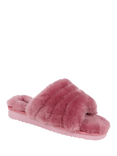 Jones Bootmaker Falonda Faux Fur Mule Slippers, Pink