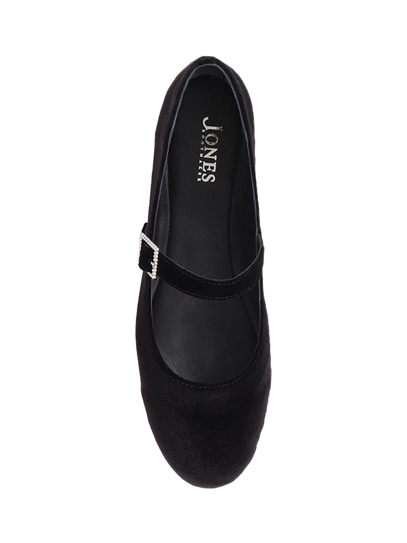 Jones Bootmaker Samuela Flat Ballet Pumps Black