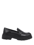 Jones Bootmaker Tabata Leather Chunky Loafers, Black, Black