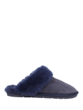Jones Bootmaker Bella-Rose Sheepskin Mule Slippers, Navy