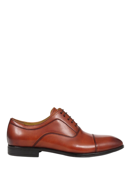 Jones Bootmaker Middleham Waxed Leather Oxford Shoes, Cognac