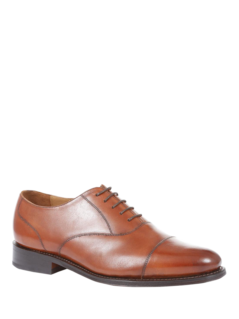 Product image 3 of 6, which shows Jones Bootmaker Barnet Leather Oxford Shoes, Cognac, 6