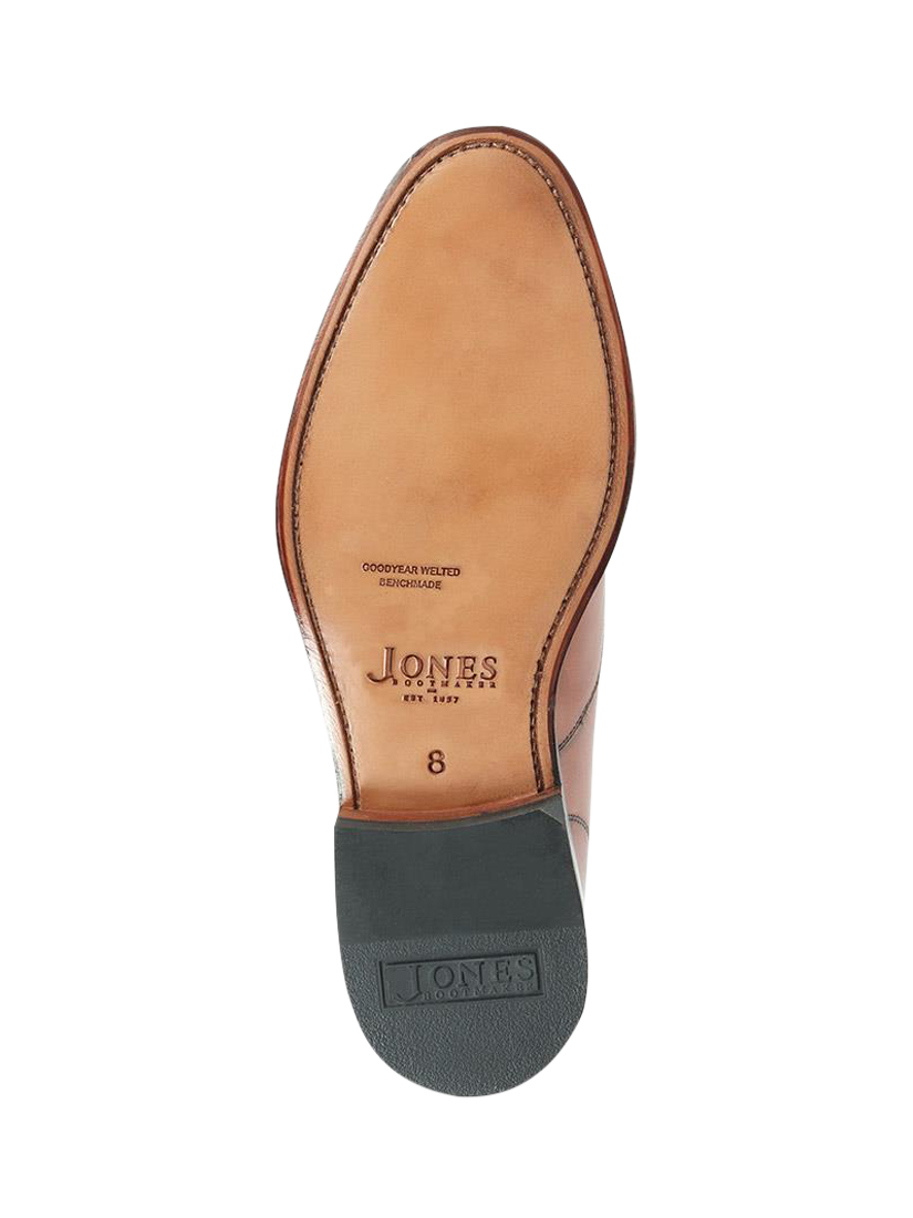 Product image 6 of 6, which shows Jones Bootmaker Barnet Leather Oxford Shoes, Cognac, 6
