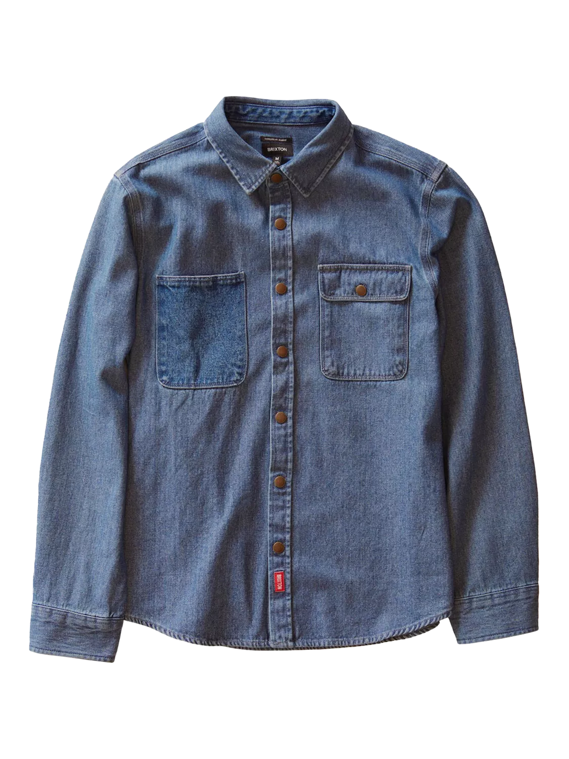 Brixton Reserve Assembly Cotton Overshirt, Blue