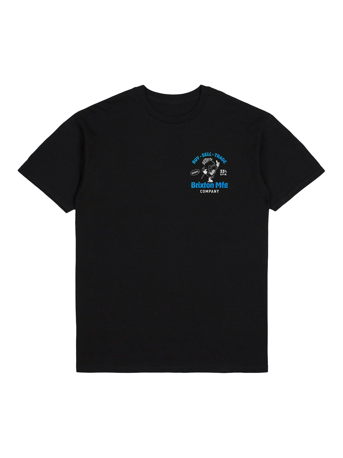 Brixton Rhythmic Short Sleeve T-Shirt, Black