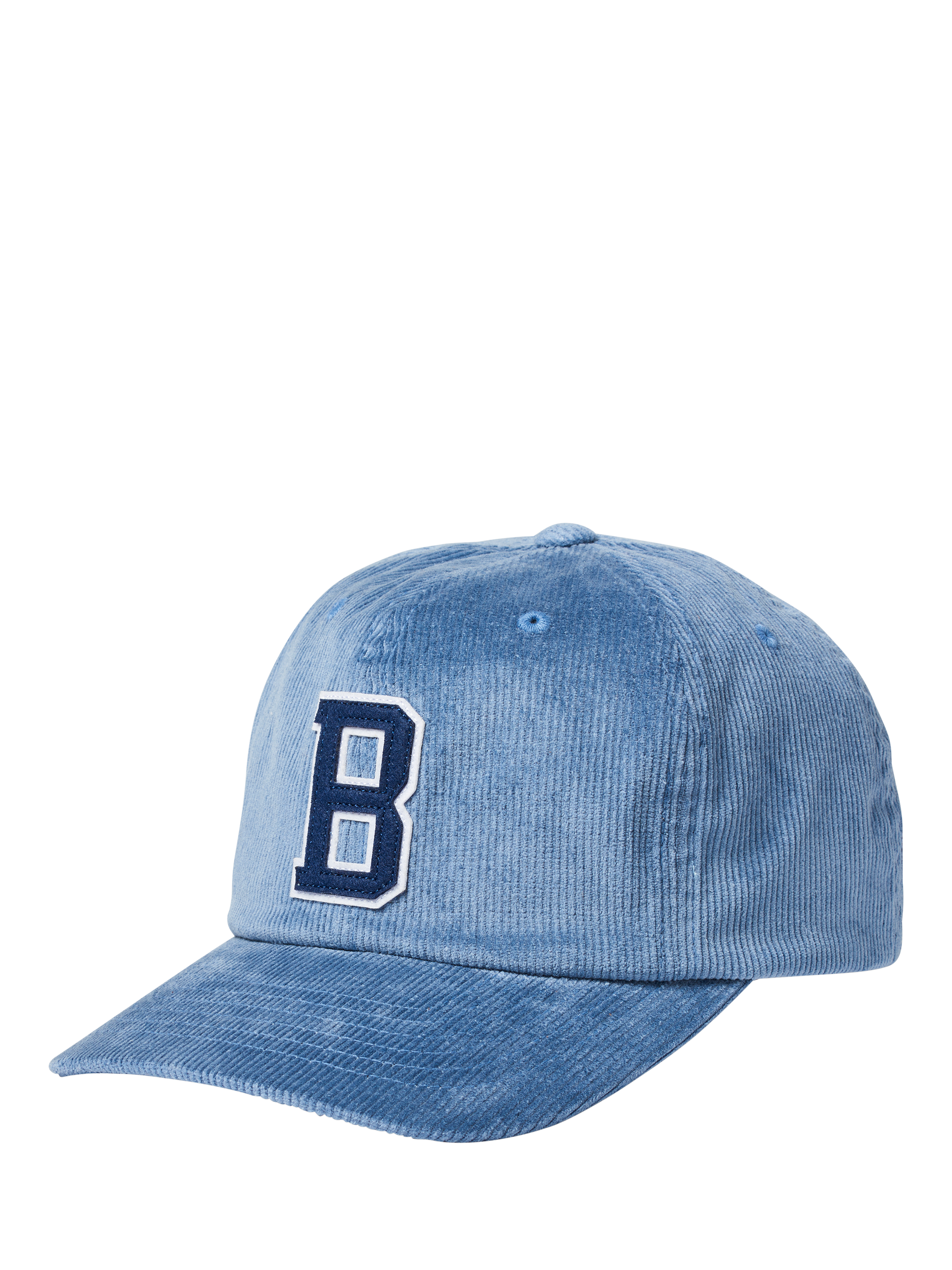 Brixton Big B MP Baseball Cap, Blue Mirage Cord