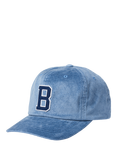 Brixton Big B MP Baseball Cap, Blue Mirage Cord