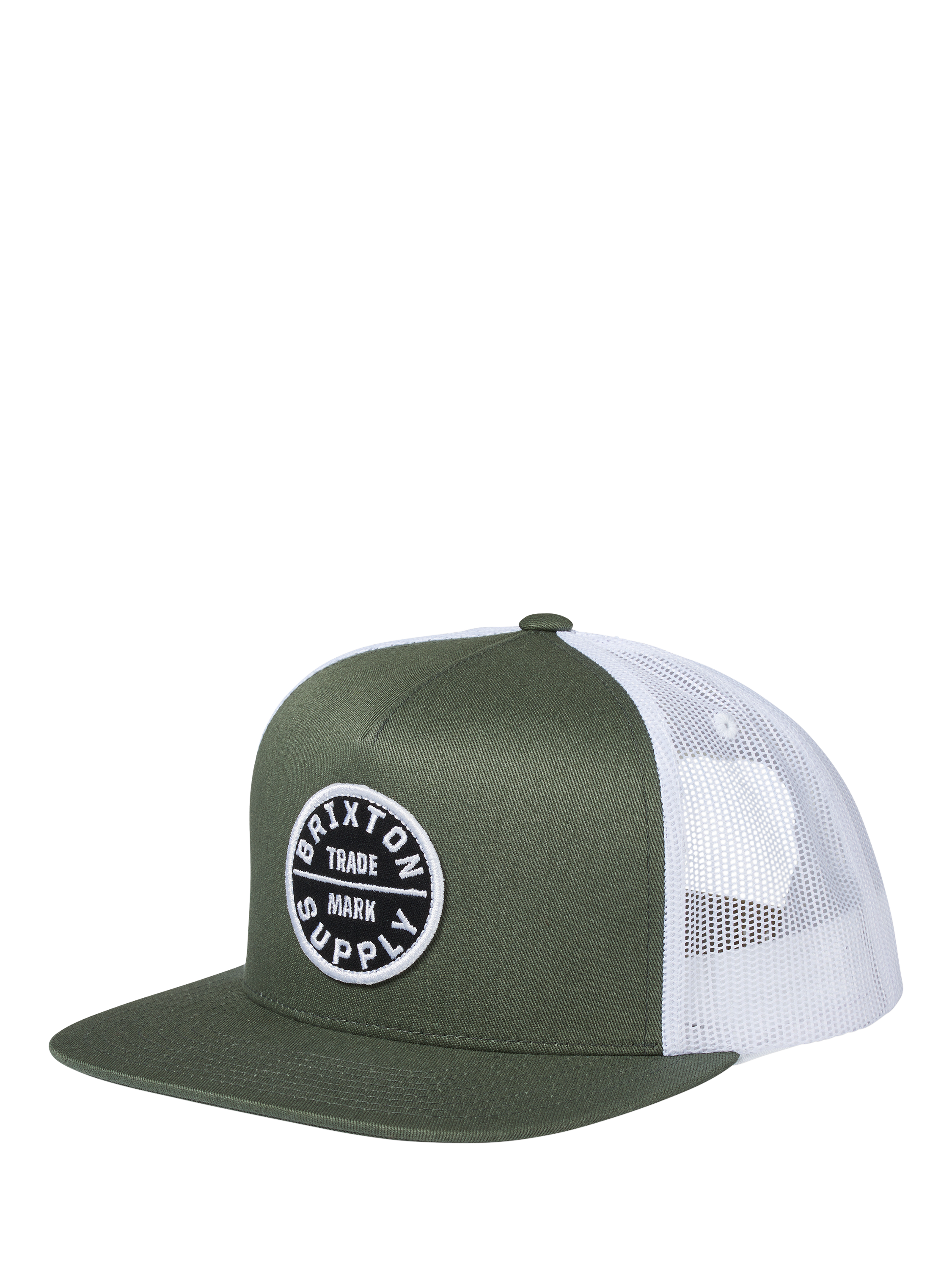 Brixton Oath Trucker Hat, Agave Green/White