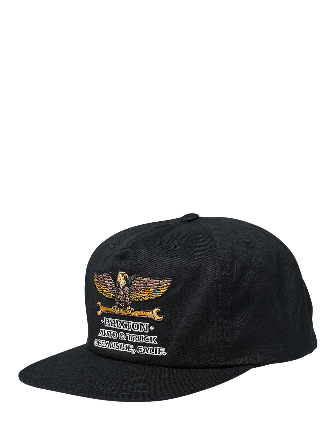 Brixton Repair Snapback Baseball Cap, Black
