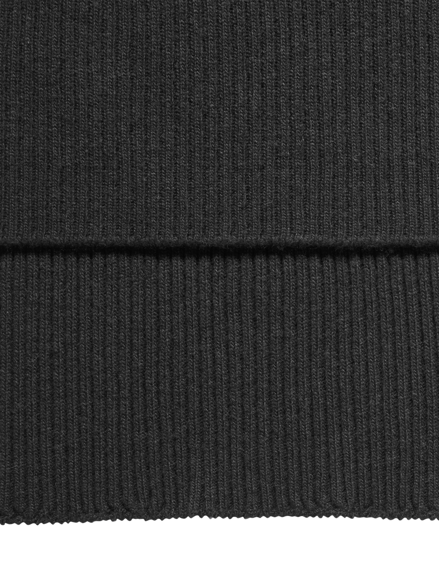 Product image 2 of 2, which shows SISLEY Solid Colour Wool Cashmere Blend Scarf, Black, One Size