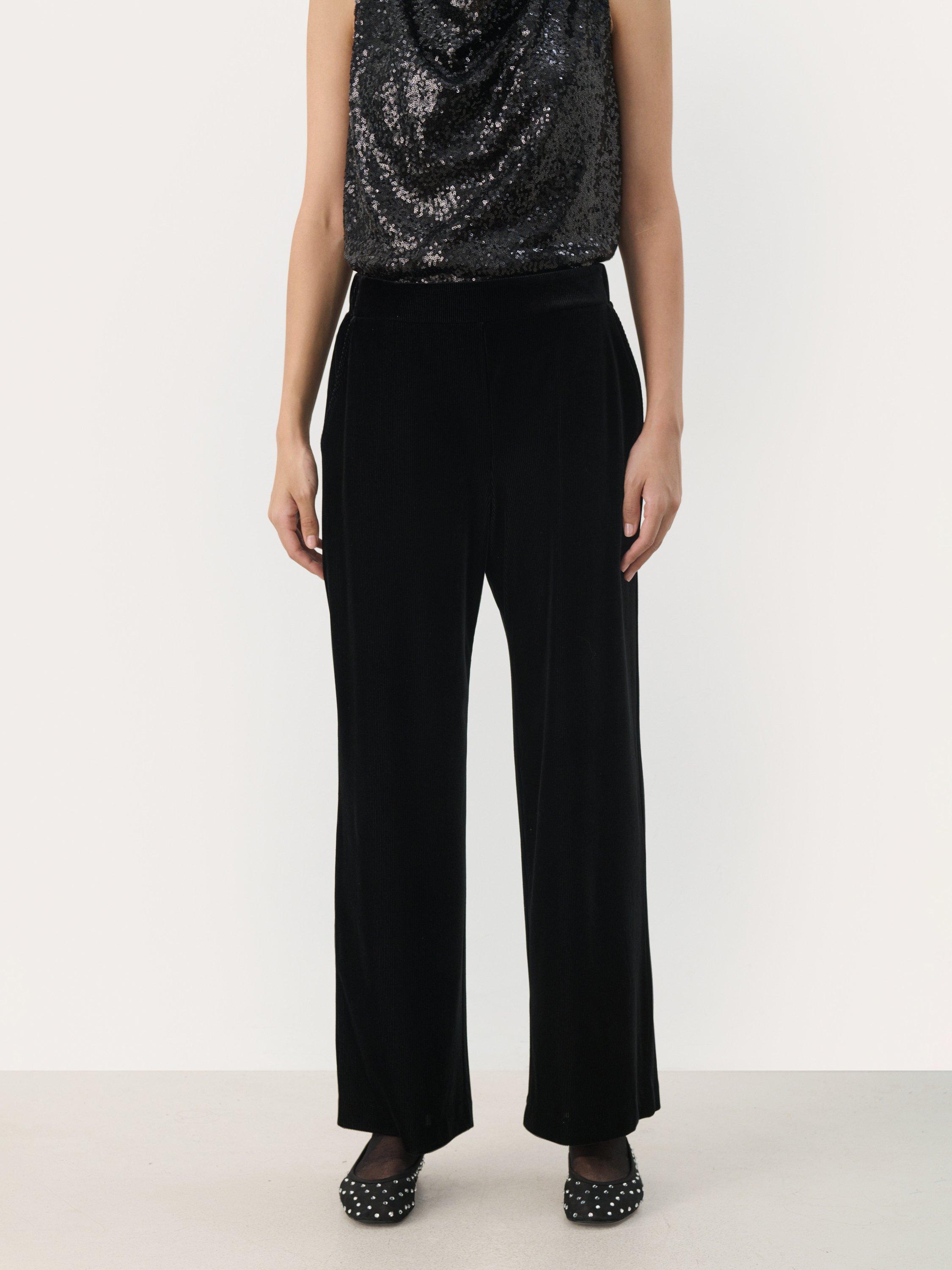 Part Two Mali Straight Leg Trousers, Black