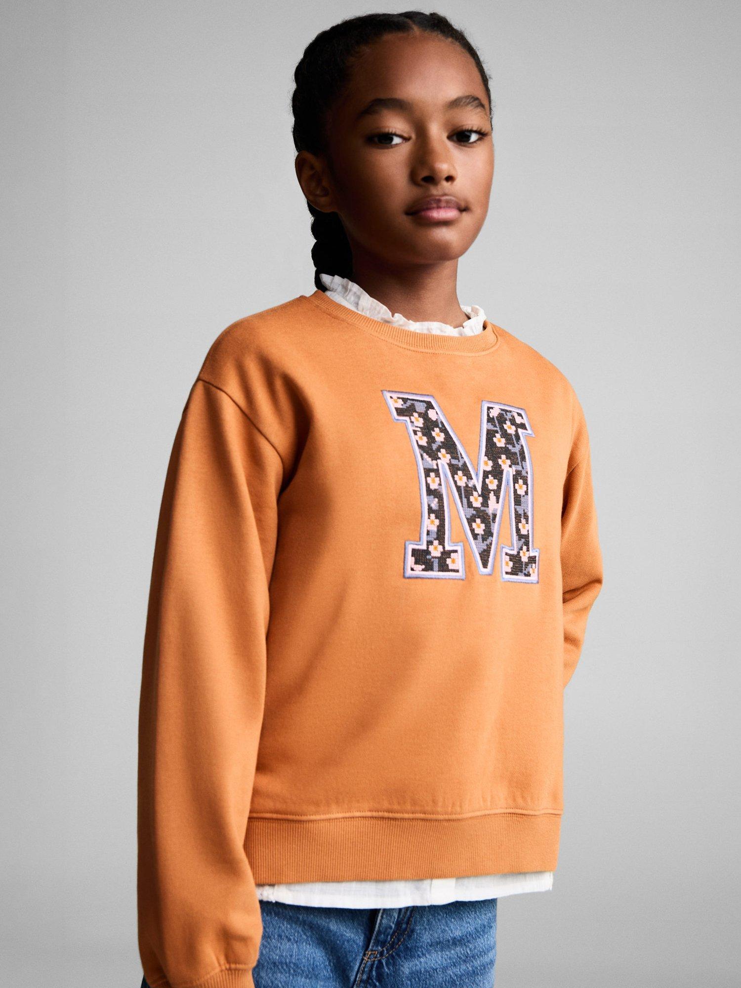Mango Kids' Eme M Sweatshirt, Rust
