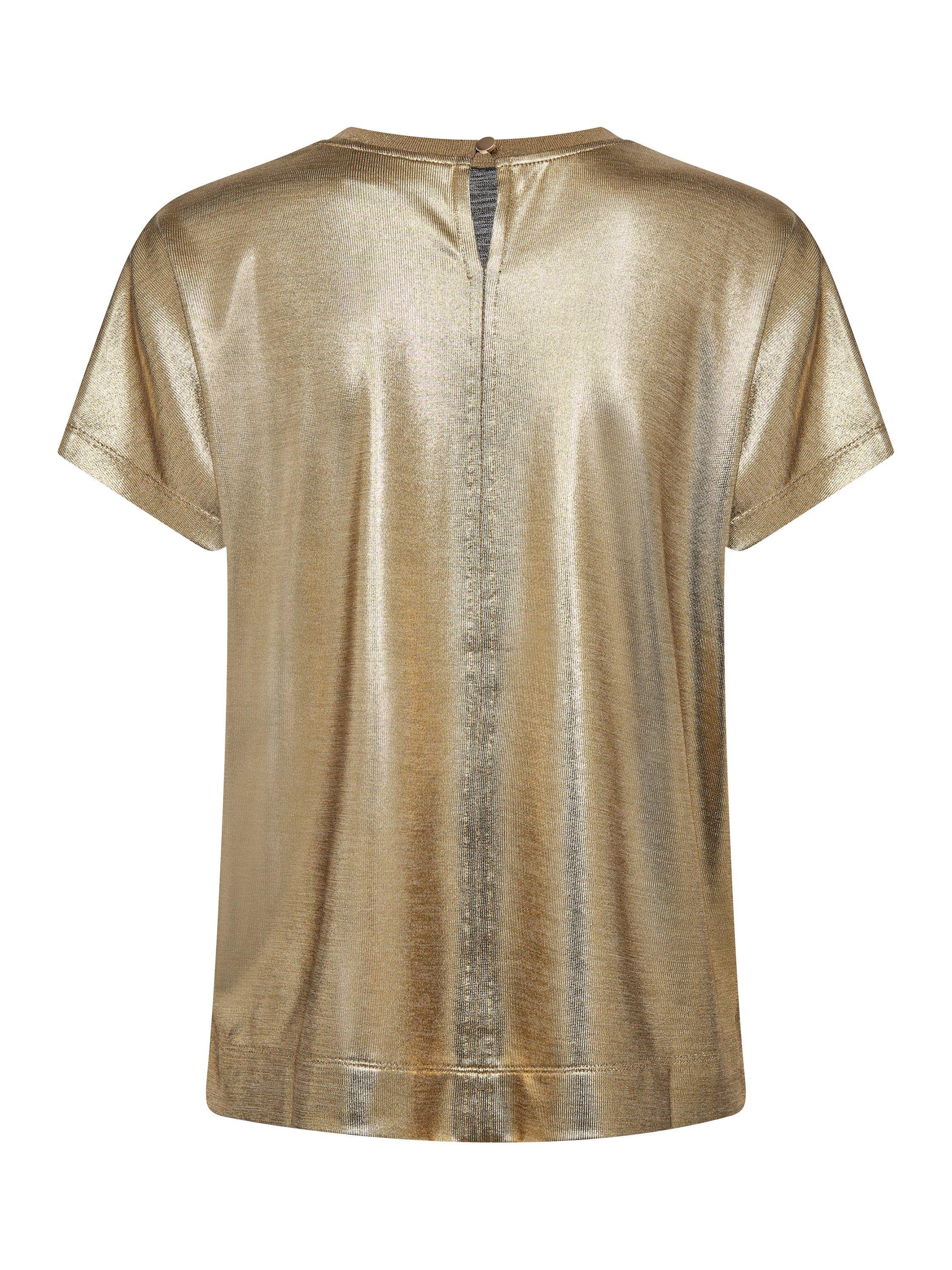 Product image 3 of 3, which shows MOS MOSH Nivola Shiny T-Shirt, Gold, XL