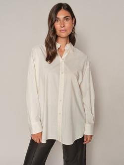 MOS MOSH Danika Pure Organic Cotton Shirt, Ecru, Ecru