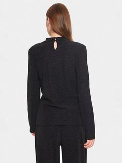 Saint Tropez Huma Glitter Top, Black - view 2, Black