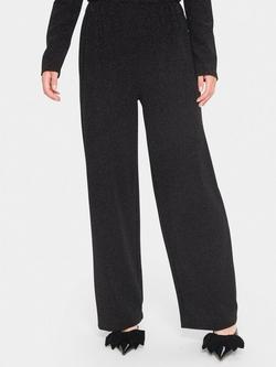 Saint Tropez Huma Glitter Trousers, Black, Black