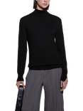 SISLEY Turtleneck Jumper, Black